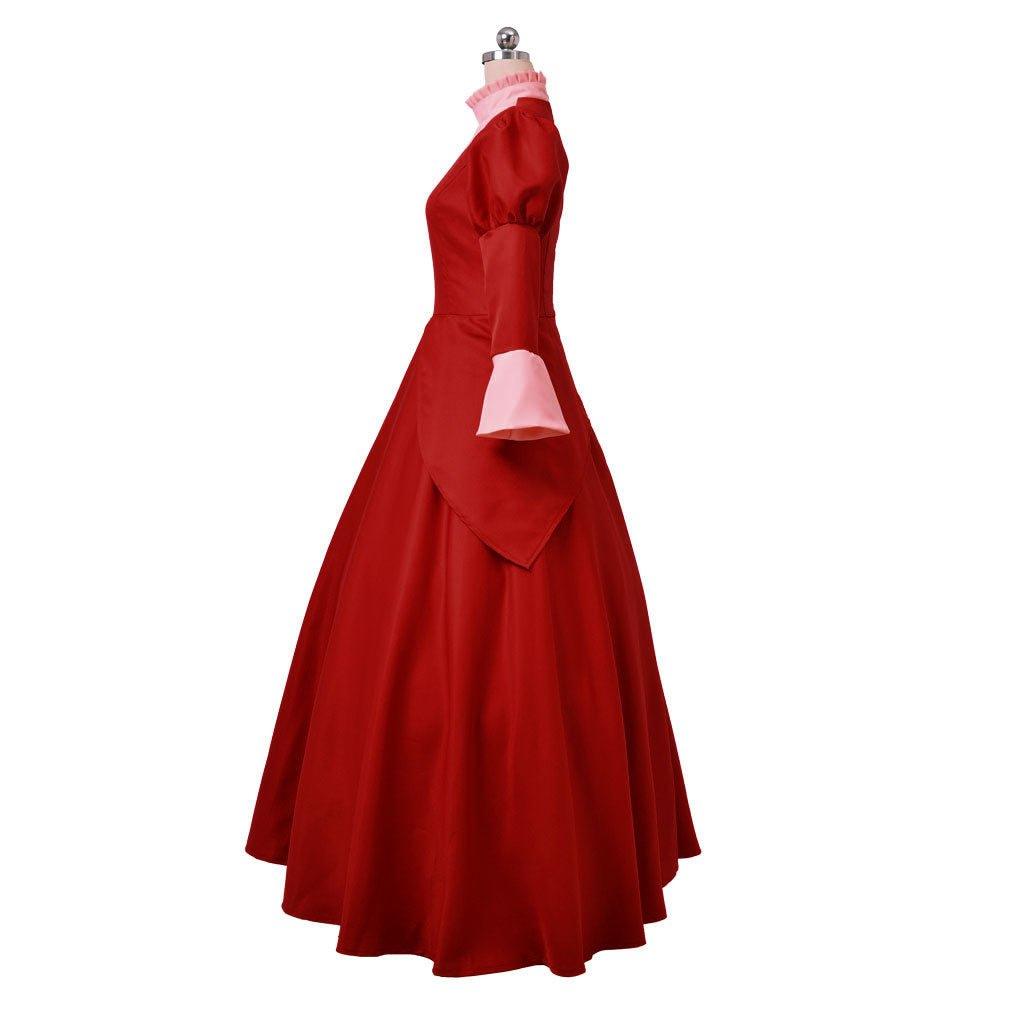 Lady Tremaine Cosplay Costume | Red Queen Dress for Women | Adult Halloween & Disney Series Gown - Coscosmos