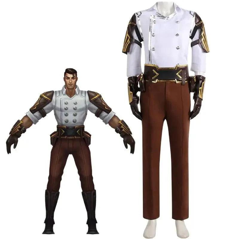 LoL Arcane Jayce Cosplay Costume The Defender Of Tomorrow Uniform Outfits Halloween Carnival Suit - Coscosmos