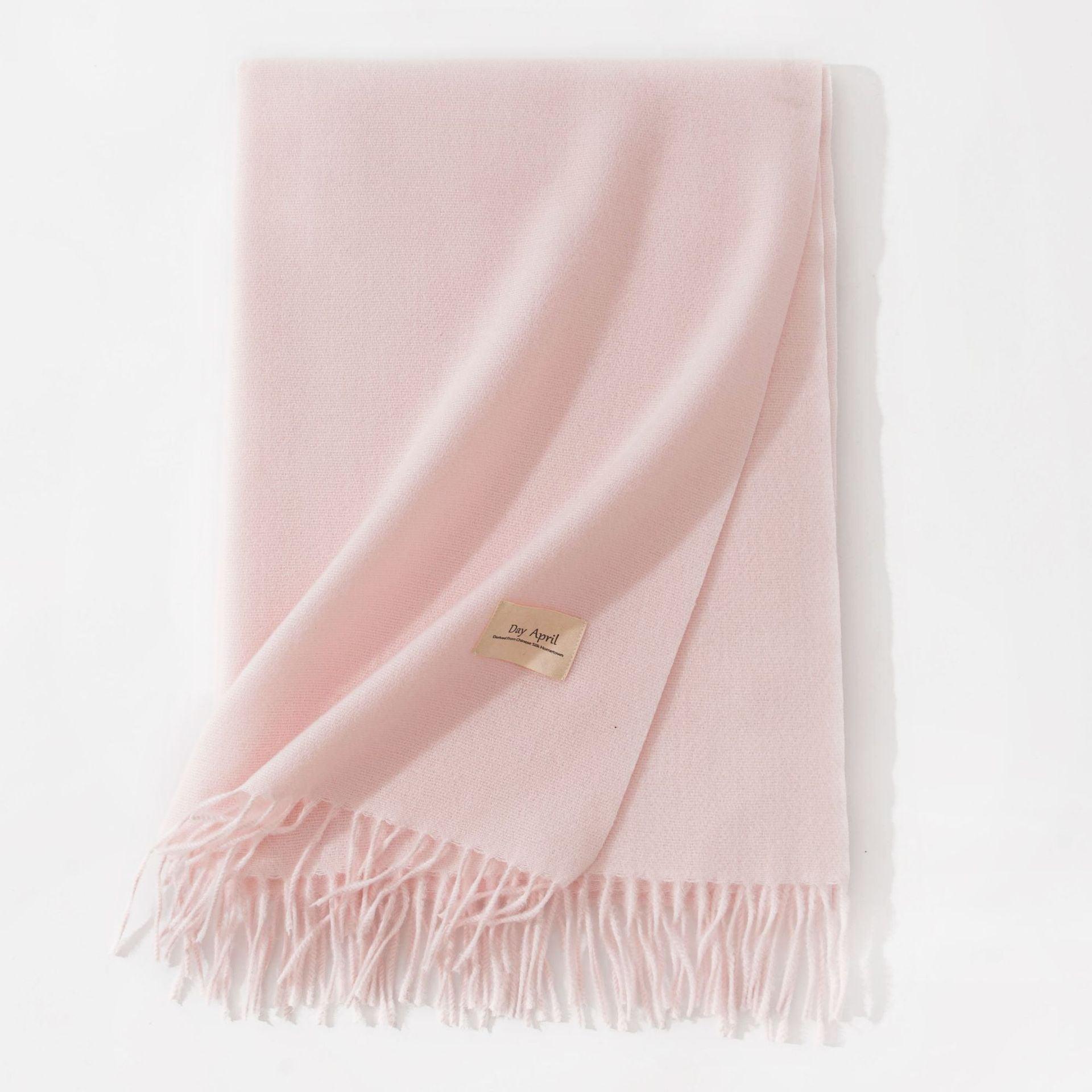 Luxury Soft Cashmere - Feel Scarf for Women, Warm and Cozy, Solid Color Pashmina, Large Blanket Wrap, 200x68cm, Fall and Winter Gift - Coscosmos