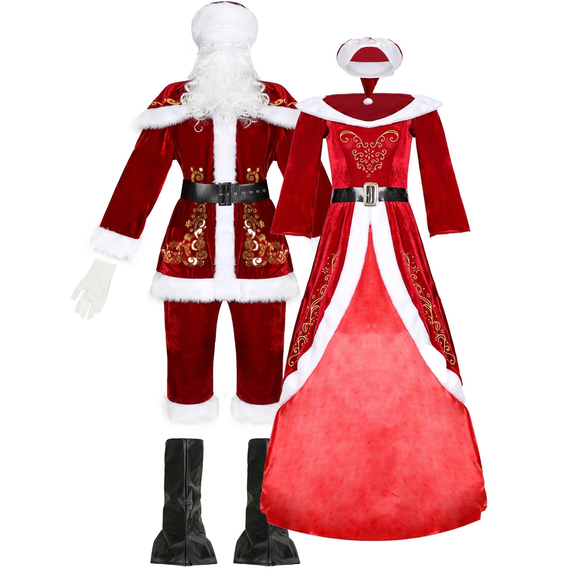 M - 3XL sexy Christmas clothing, European and American Christmas clothing queen party clothing men's and women's Christmas clothing stage clothing - Coscosmos