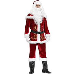 M - 4XL Large Size, Men's, Christmas Clothing cos Men's Christmas Clothing Set, Printed Santa Clothing - Coscosmos