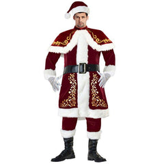 M - 4XL Thickened, Santa Clothing, Plus Size Printed Santa Clothing, Men's Christmas Clothing - Coscosmos