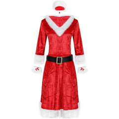 M - L European and American women's Christmas queen costume cosplay large size lead dance sexy performance Christmas clothing, uniform - Coscosmos