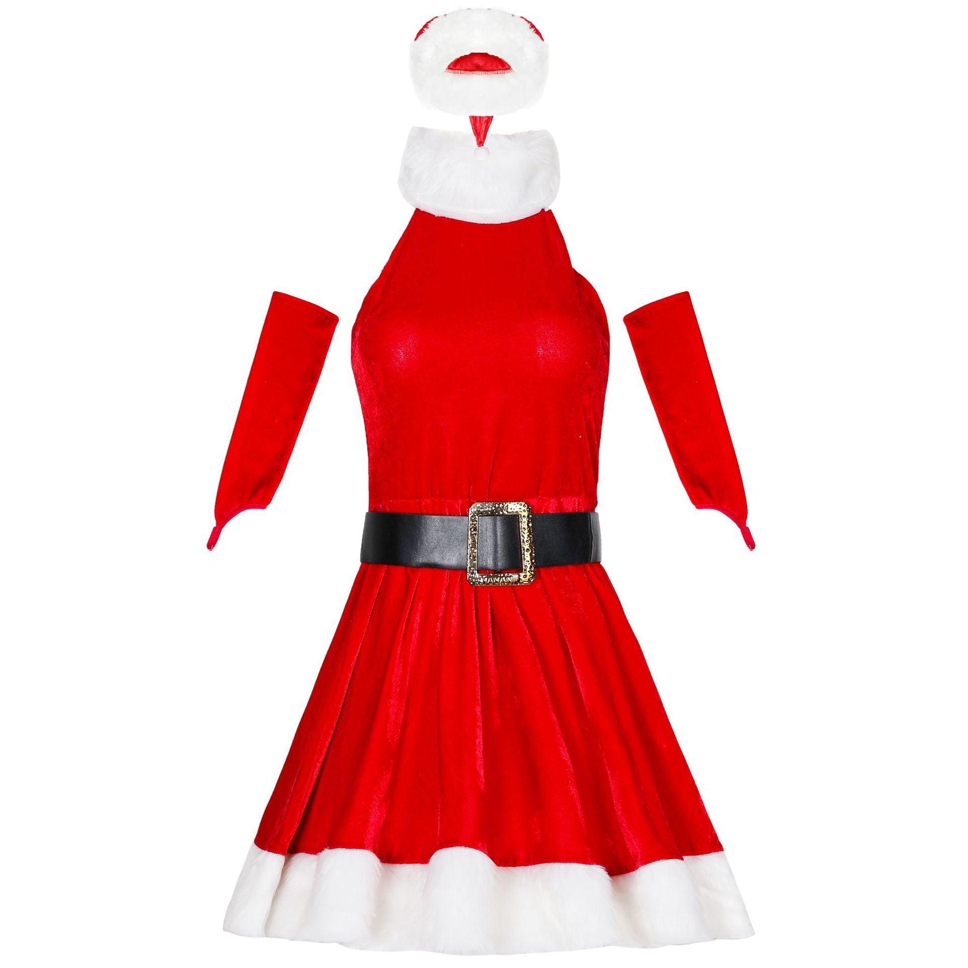 M - L women's Christmas clothing, uniform temptation, sexy holiday party theme stage Christmas clothing COS Christmas clothing - Coscosmos