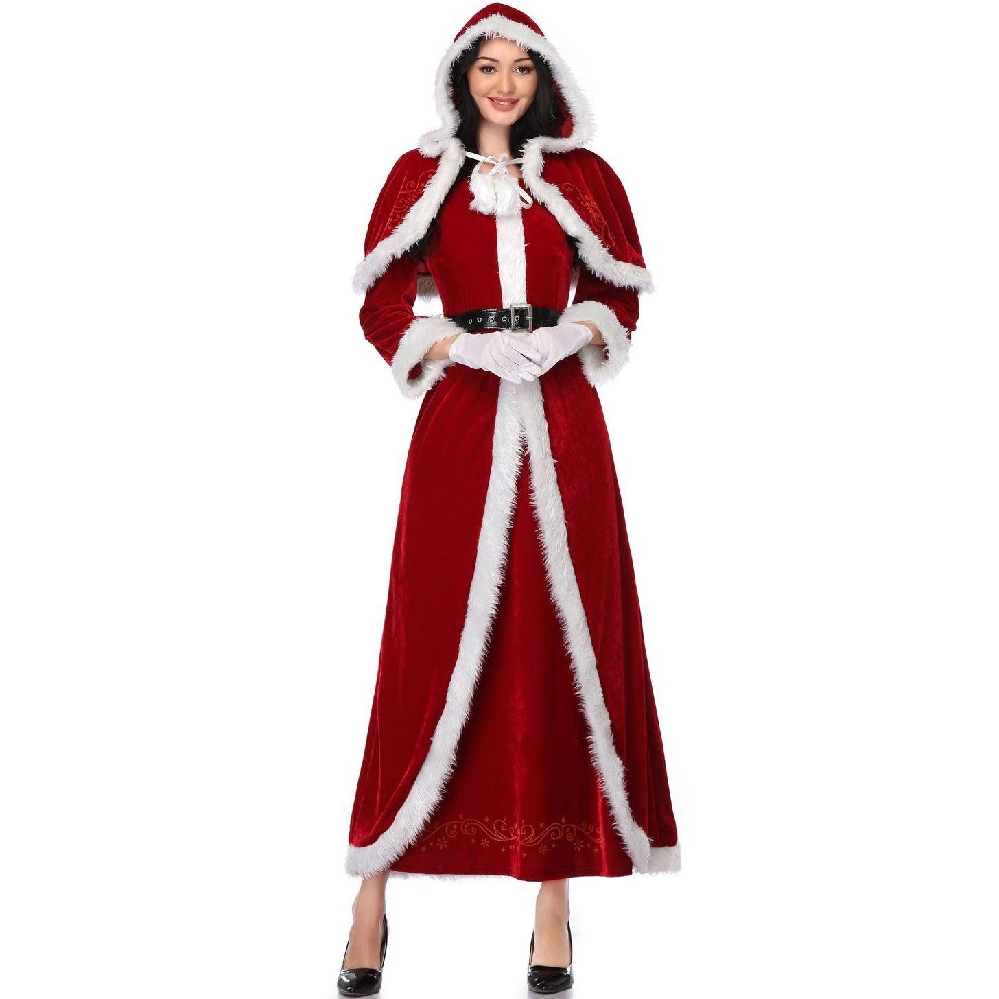 M - XL cross - border women's sexy Christmas clothing, Christmas queen clothes, carnival party performance Christmas clothing - Coscosmos