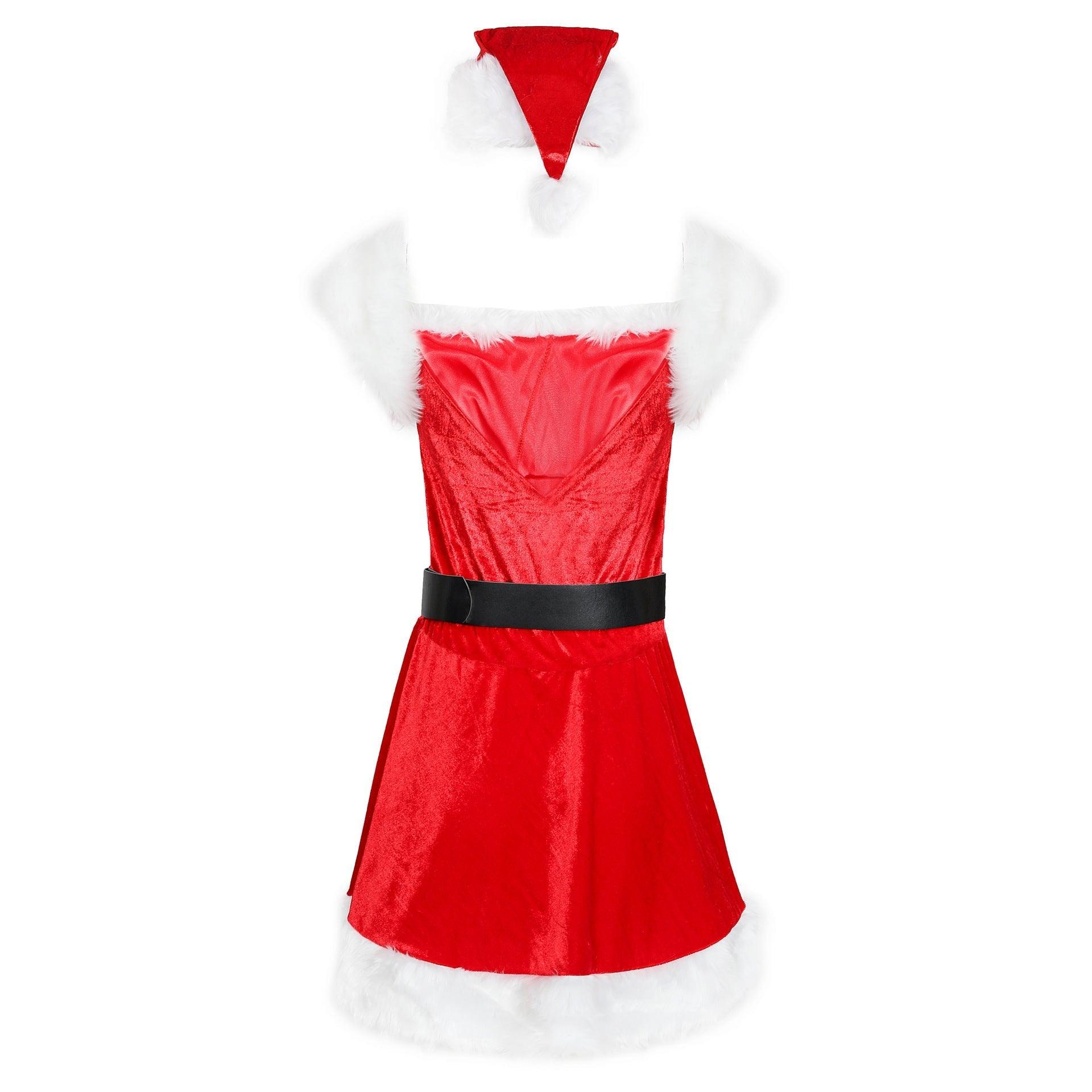 M - XL European and American party sexy Christmas clothing, cosplay Christmas girl COS women's new Christmas clothing - Coscosmos