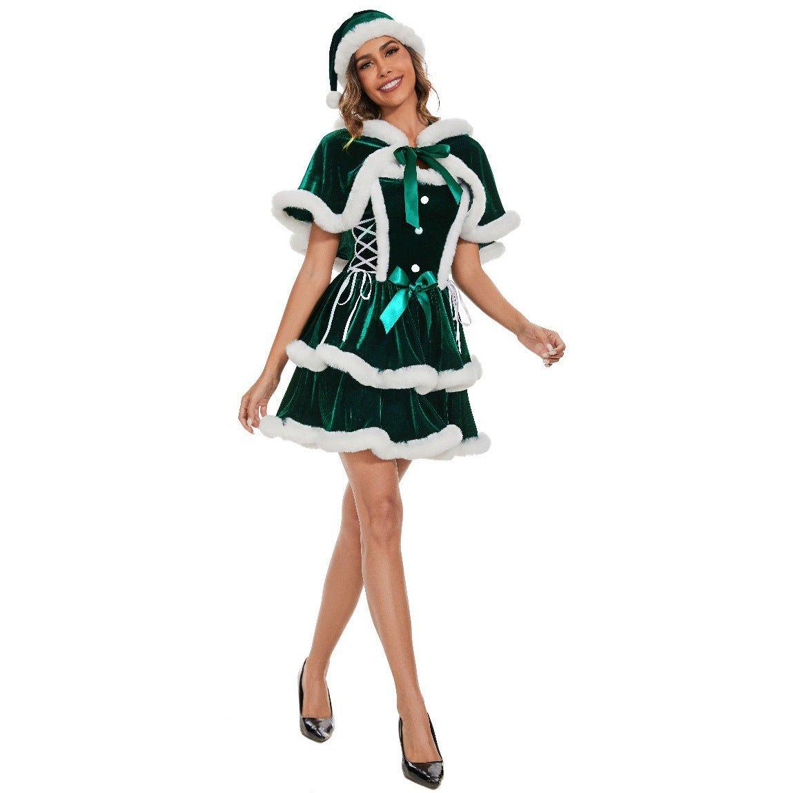 M - XL European Shawl Christmas Clothing, Christmas Clothing, New Girls Party COS Christmas Clothing, Play Uniform - Coscosmos