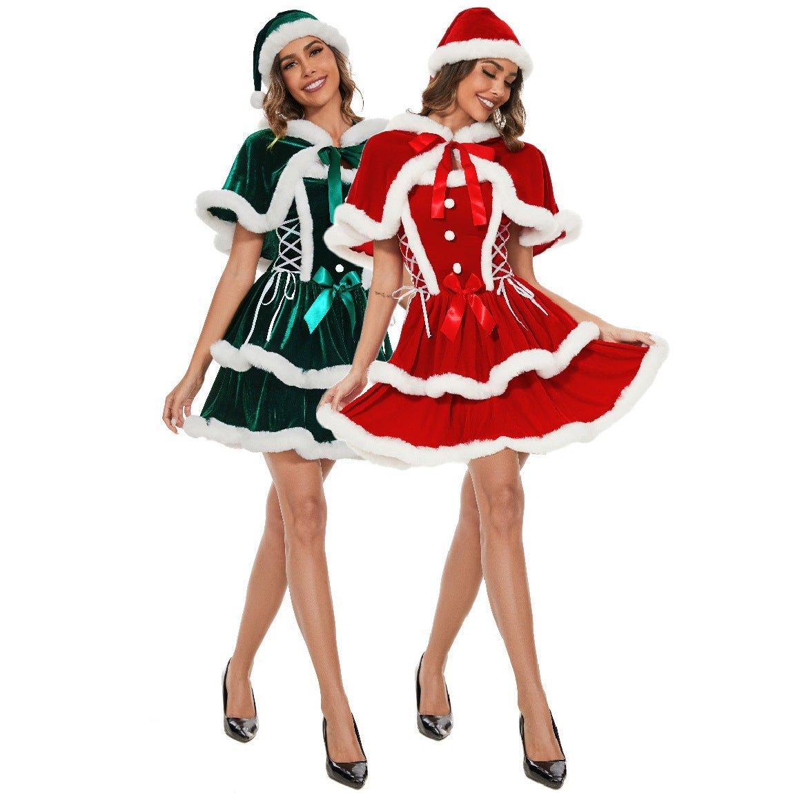 M - XL European Shawl Christmas Clothing, Christmas Clothing, New Girls Party COS Christmas Clothing, Play Uniform - Coscosmos