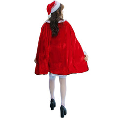 M - XL Japanese sexy Christmas clothing, plaid loli Christmas clothing, party clothing, Korean cape Christmas clothing - Coscosmos