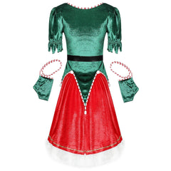 M - XL split, Christmas clothing European and American sexy Christmas tree clothing stage Christmas clothing COS uniform Christmas clothing - Coscosmos