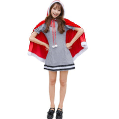 M - XL sub - code, foreign trade Japan sexy Christmas clothing, cape Christmas clothing set, Little Red Riding Hood stage clothing - Coscosmos