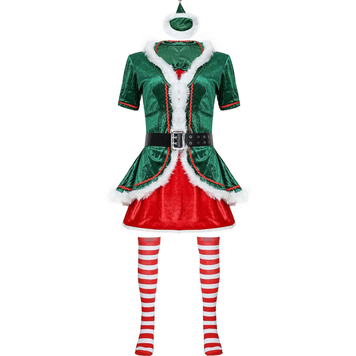 M - XXL Couple Christmas Dress, Cosplay Christmas Dress, Ladies Christmas Show Dress, Game Uniform - Coscosmos