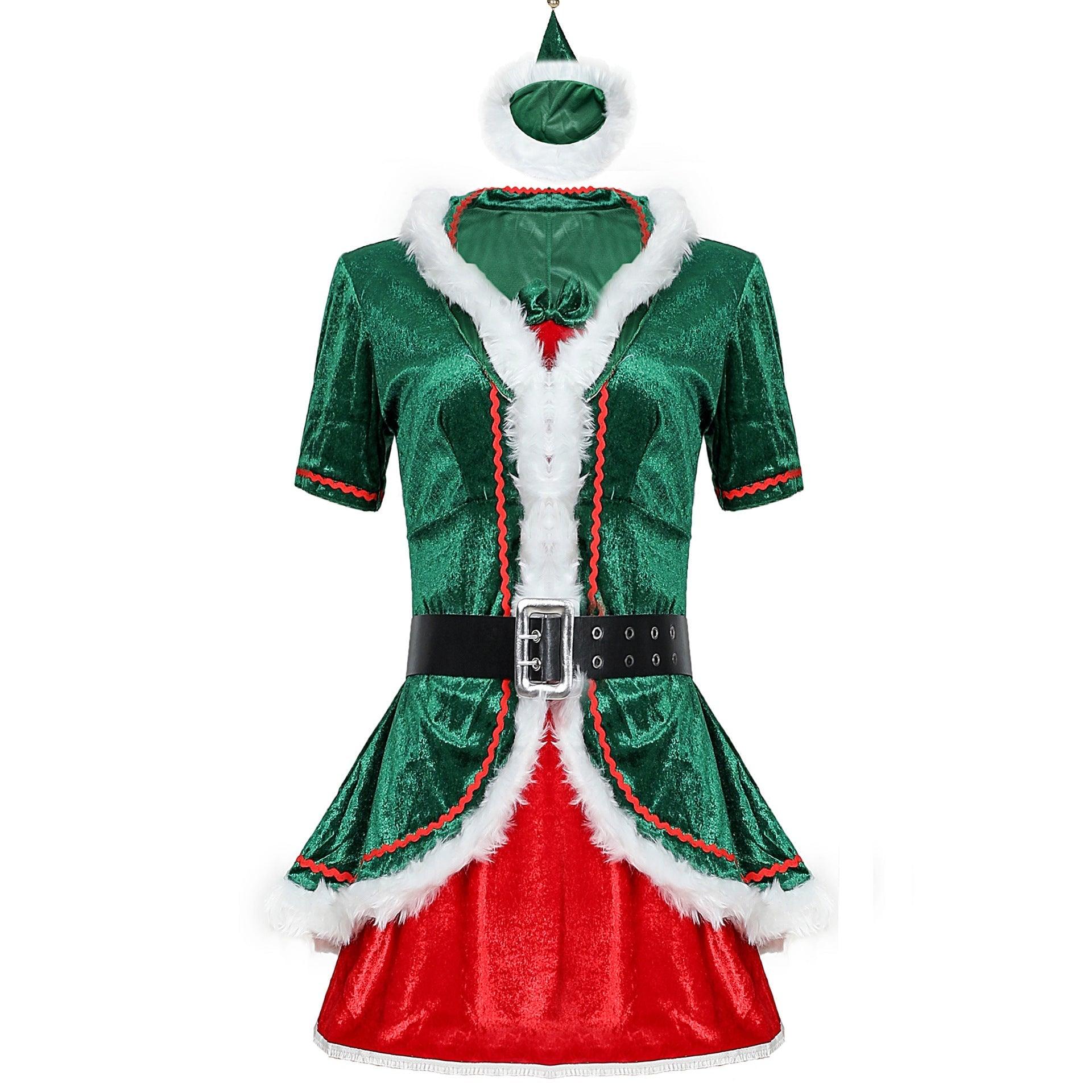 M - XXL Couple Christmas Dress, Cosplay Christmas Dress, Ladies Christmas Show Dress, Game Uniform - Coscosmos