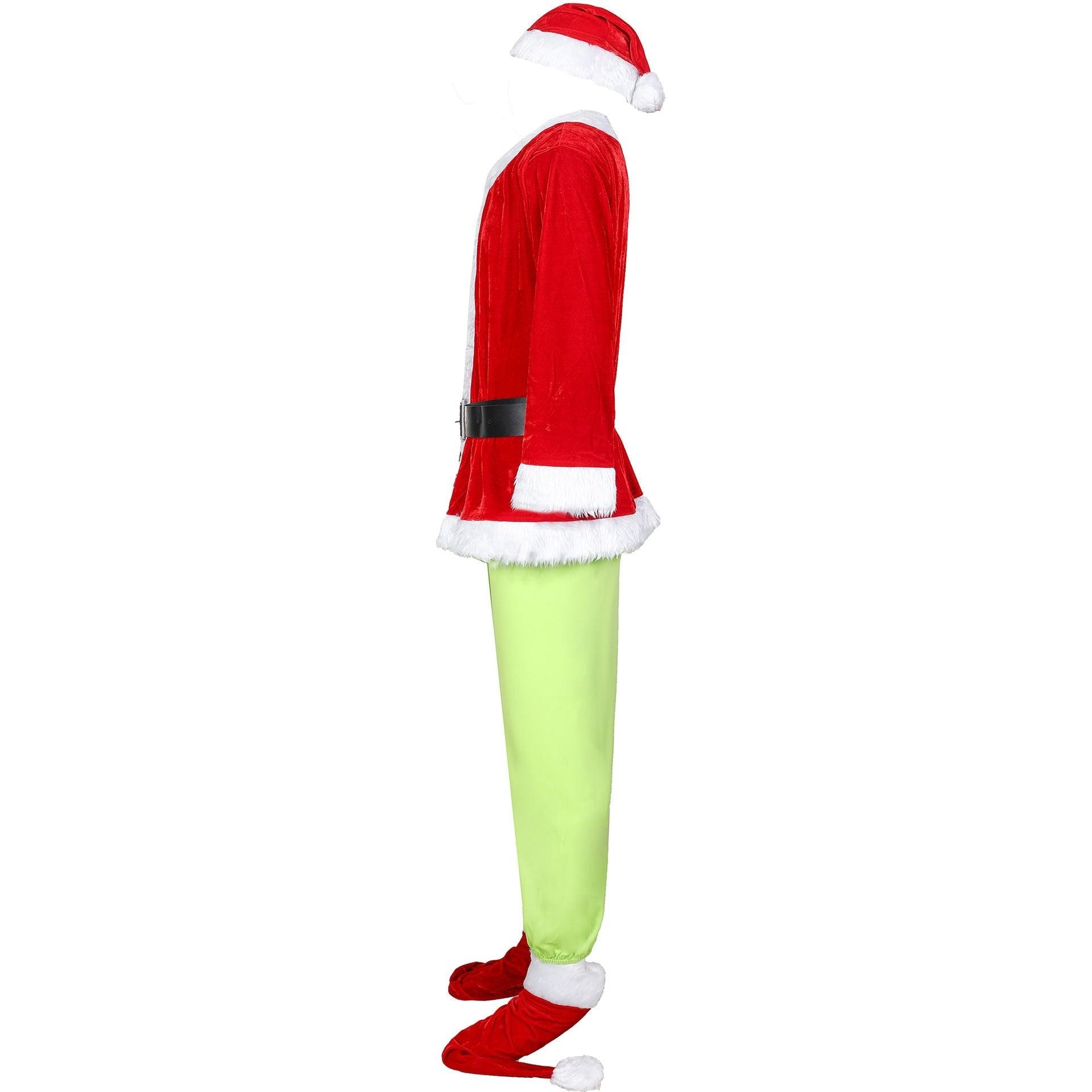 M - XXXL Santa Claus, The Grinch Green Grinch cosplay Christmas costume - Coscosmos