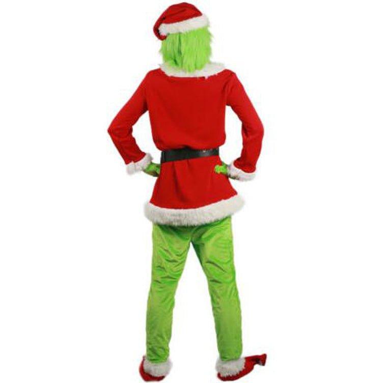 M - XXXL Santa Claus, The Grinch Green Grinch cosplay Christmas costume - Coscosmos