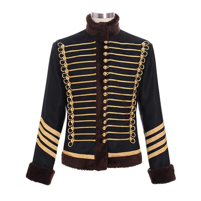 Medieval Aristocracy Parade Jacket - Cosplay Winter Coat for Halloween & Military Events - Coscosmos