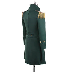 Medieval Green Steampunk Trench Coat Costume - Retro Noble Court Prince Outfit | Coscomos - Coscosmos