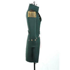 Medieval Green Steampunk Trench Coat Costume - Retro Noble Court Prince Outfit | Coscomos - Coscosmos