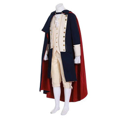 Medieval King or Prince Men's Uniform Costume – Victorian Travel Suit with Cape - Coscosmos