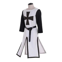 Medieval Knight Renaissance Warrior Cosplay Costume - Hospitaller Tabard Surcoat & Civil War Robe for Men - Coscosmos