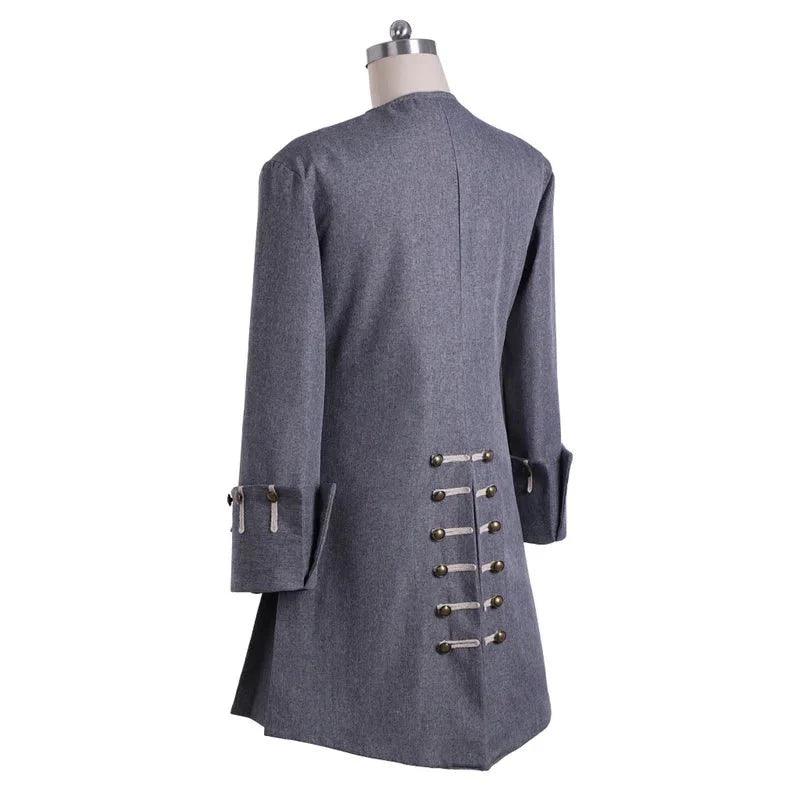 Medieval Men’s Uniform Jacket - British Gothic Gentleman Punk Costume for Halloween & Carnival - Coscosmos