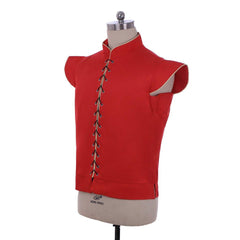 Medieval Renaissance Gothic Doublet Vest for Men - Red Retro Cosplay Costume | Coscomos - Coscosmos