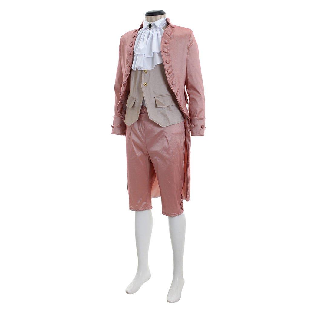 Men's Pink Vintage Court Suit - British Style European Prince Cosplay Costume | Coscomos Medieval Series - Coscosmos