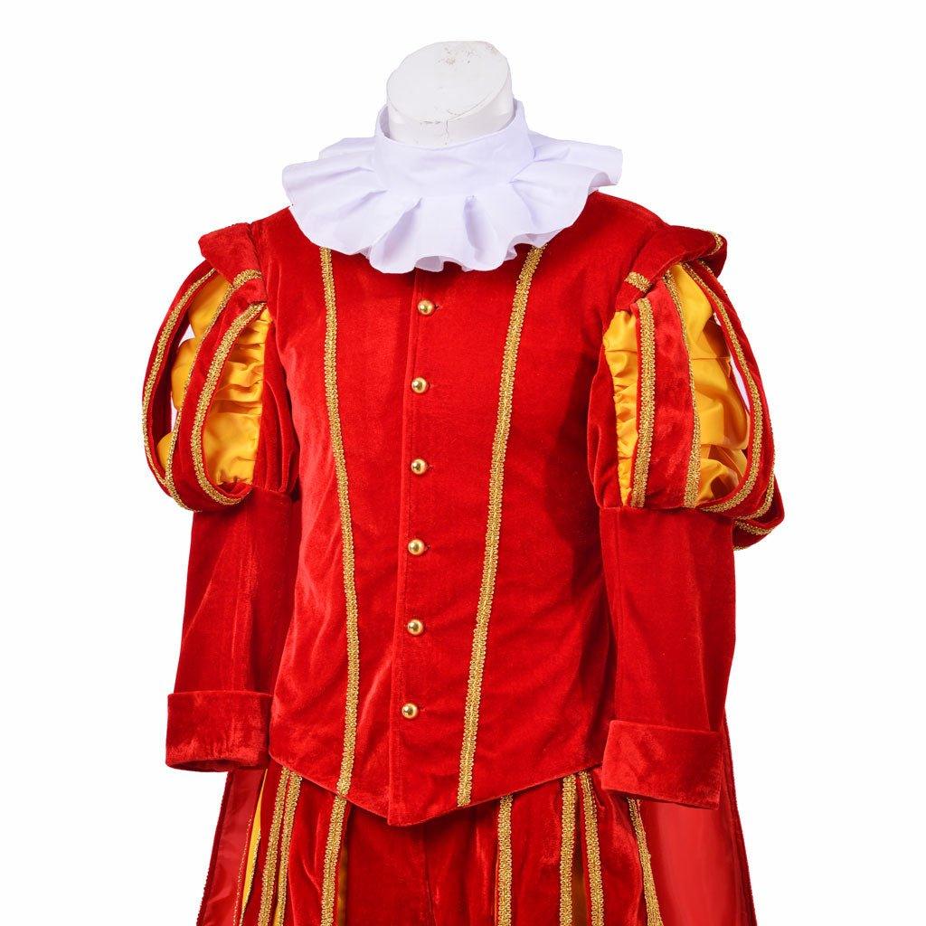 Men’s Tudor Renaissance Cosplay Costume - Elizabethan Era King’s Suit with Hat | Coscomos Medieval Series - Coscosmos