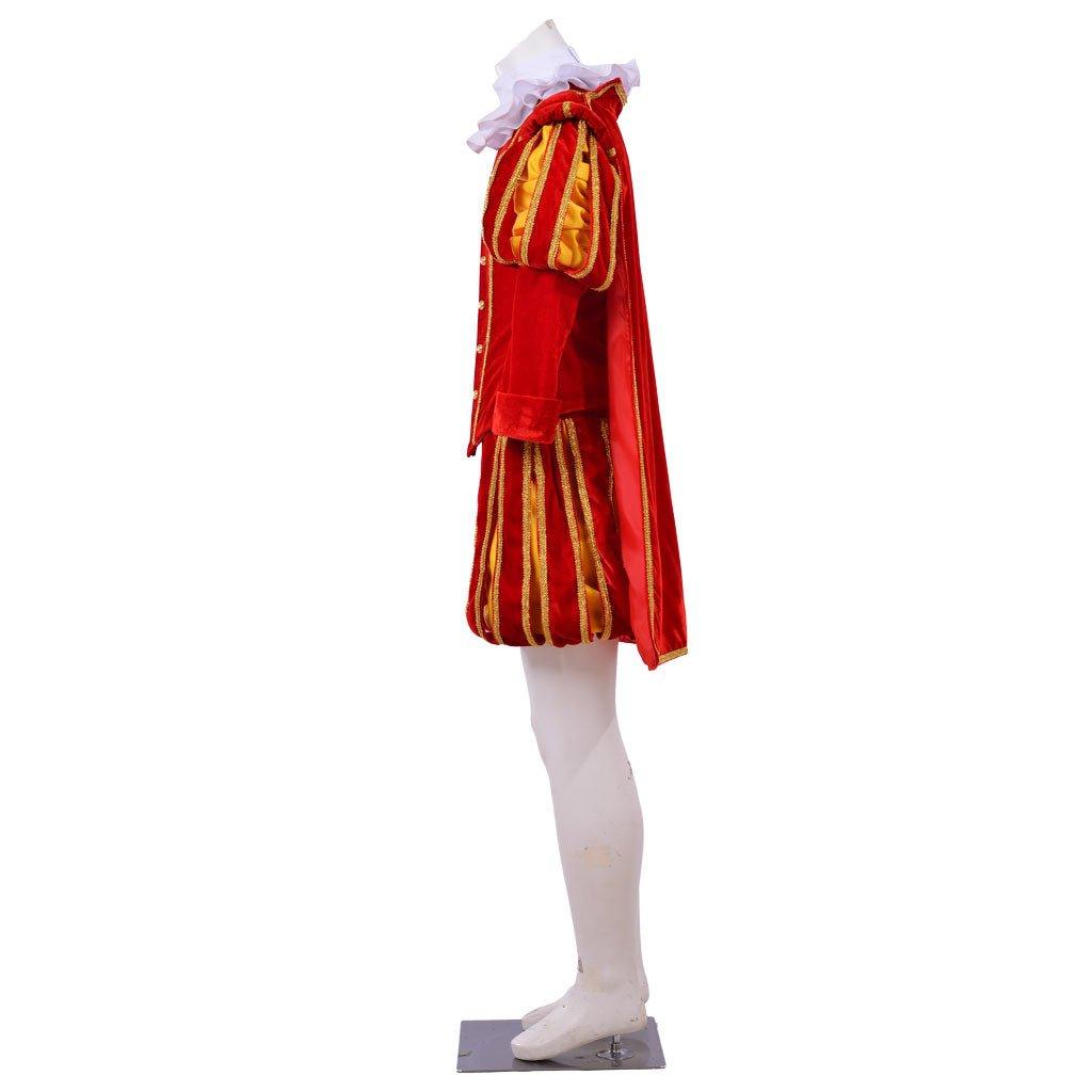 Men’s Tudor Renaissance Cosplay Costume - Elizabethan Era King’s Suit with Hat | Coscomos Medieval Series - Coscosmos