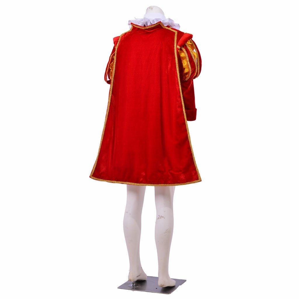 Men’s Tudor Renaissance Cosplay Costume - Elizabethan Era King’s Suit with Hat | Coscomos Medieval Series - Coscosmos