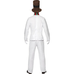 Men's white Christmas suit, Christmas costume, Christmas uniform suit, couple snowman Christmas suit. - Coscosmos