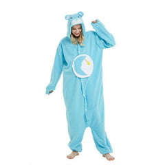 Moon Bear Onesie Pajamas for Adults | Fleece Couples Sleepwear | Cozy Cartoon Cosplay Costume - Coscosmos