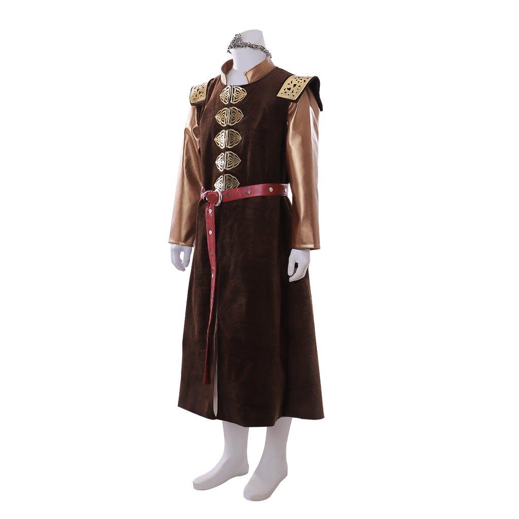 Movie King Robert Baratheon Medieval King Cosplay Costume Outfits with Crown Halloween Carnival Suit - Coscosmos