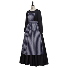 Movie Sound of Music Costume Maria Nun Costume Dress with Apron - Coscosmos