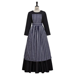 Movie Sound of Music Costume Maria Nun Costume Dress with Apron - Coscosmos