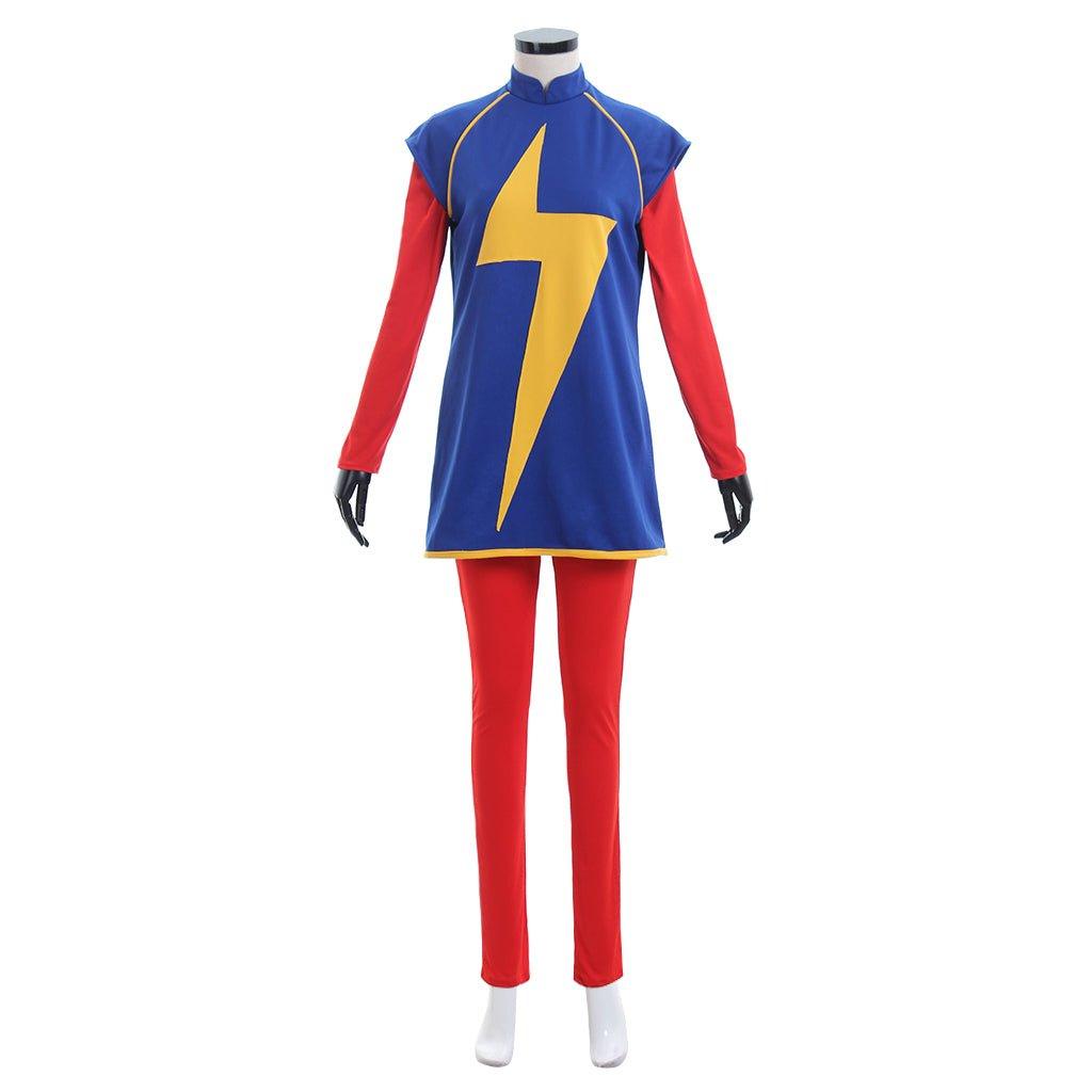 Ms. Kamala Khan Cosplay Costume - Superhero Captain Marvel Cosplay Suit | Coscosmos - Coscosmos