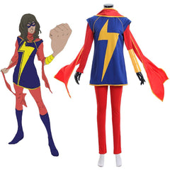 Ms. Kamala Khan Cosplay Costume - Superhero Captain Marvel Cosplay Suit | Coscosmos - Coscosmos