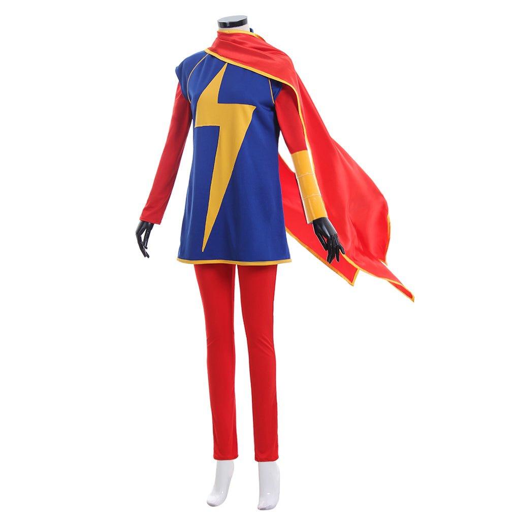 Ms. Kamala Khan Cosplay Costume - Superhero Captain Marvel Cosplay Suit | Coscosmos - Coscosmos