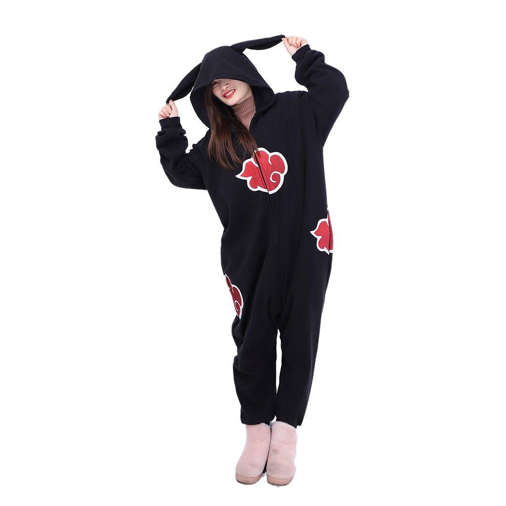 Naruto Akatsuki Rabbit Ear Onesie Cosplay Costume - Coscosmos