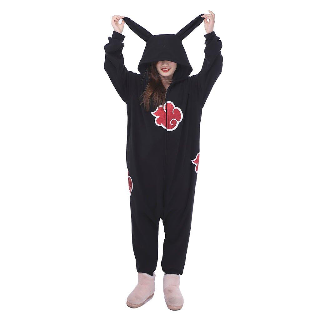 Naruto Akatsuki Rabbit Ear Onesie Cosplay Costume - Coscosmos