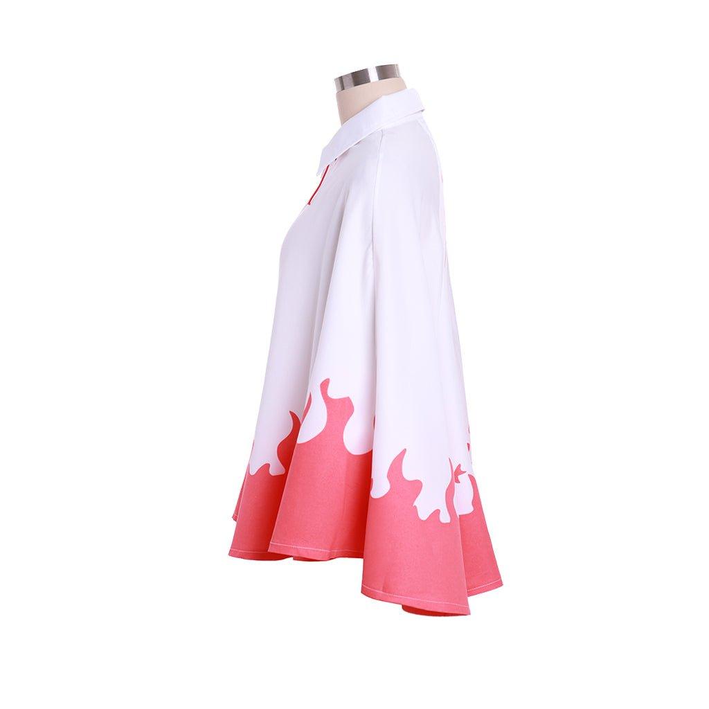 Naruto Shippuden Akatsuki Hokage Cloak Robe Coat - Anime Cosplay Costume for Adults - Coscosmos