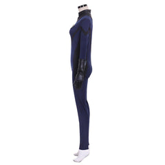 Navy Blue Spandex Fantastic Four Bodysuit Invisible Woman Cosplay Costume for Adults and Kids - Coscosmos