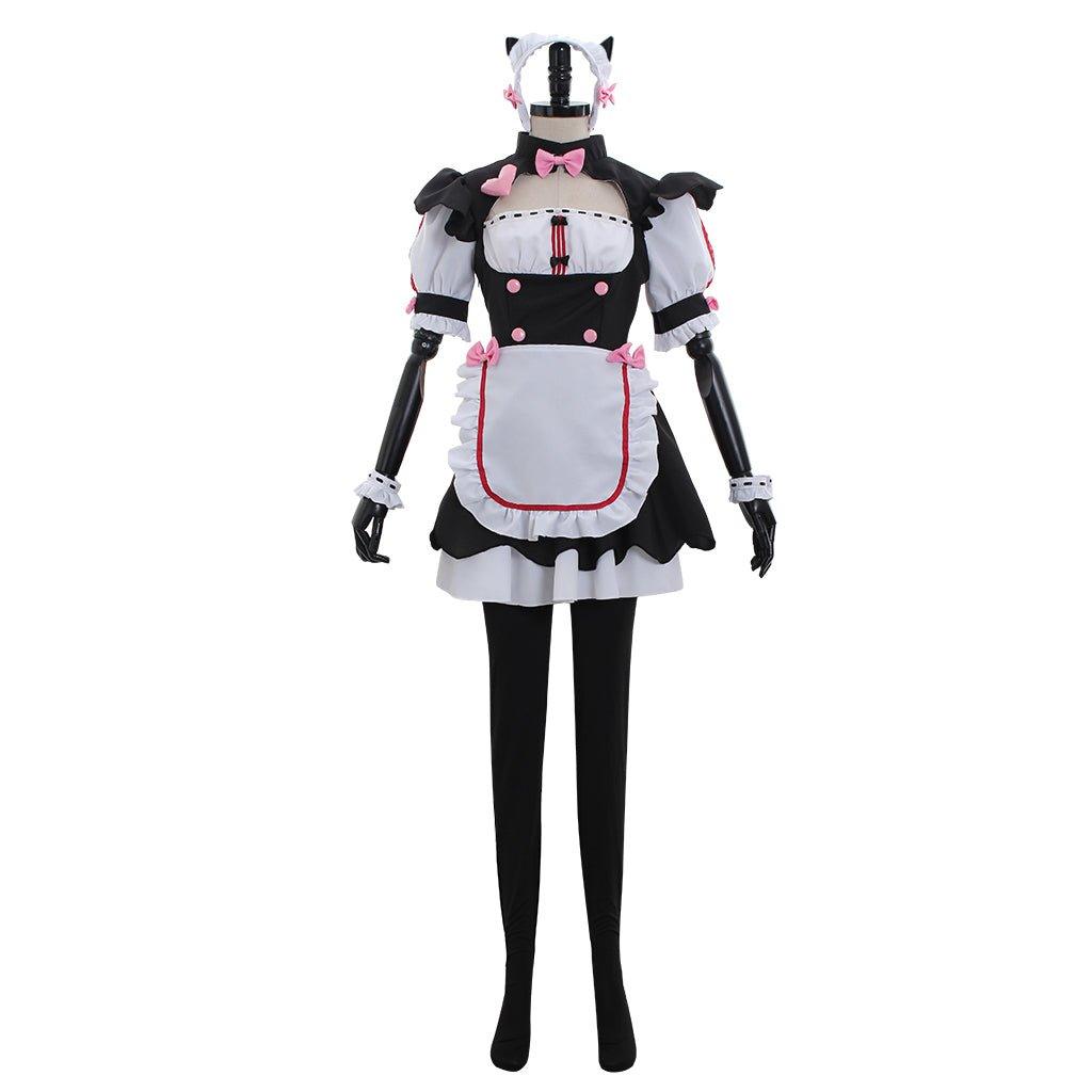 Nekopara Chocolate Maid Dress Anime Outfit for Cosplay - Coscosmos