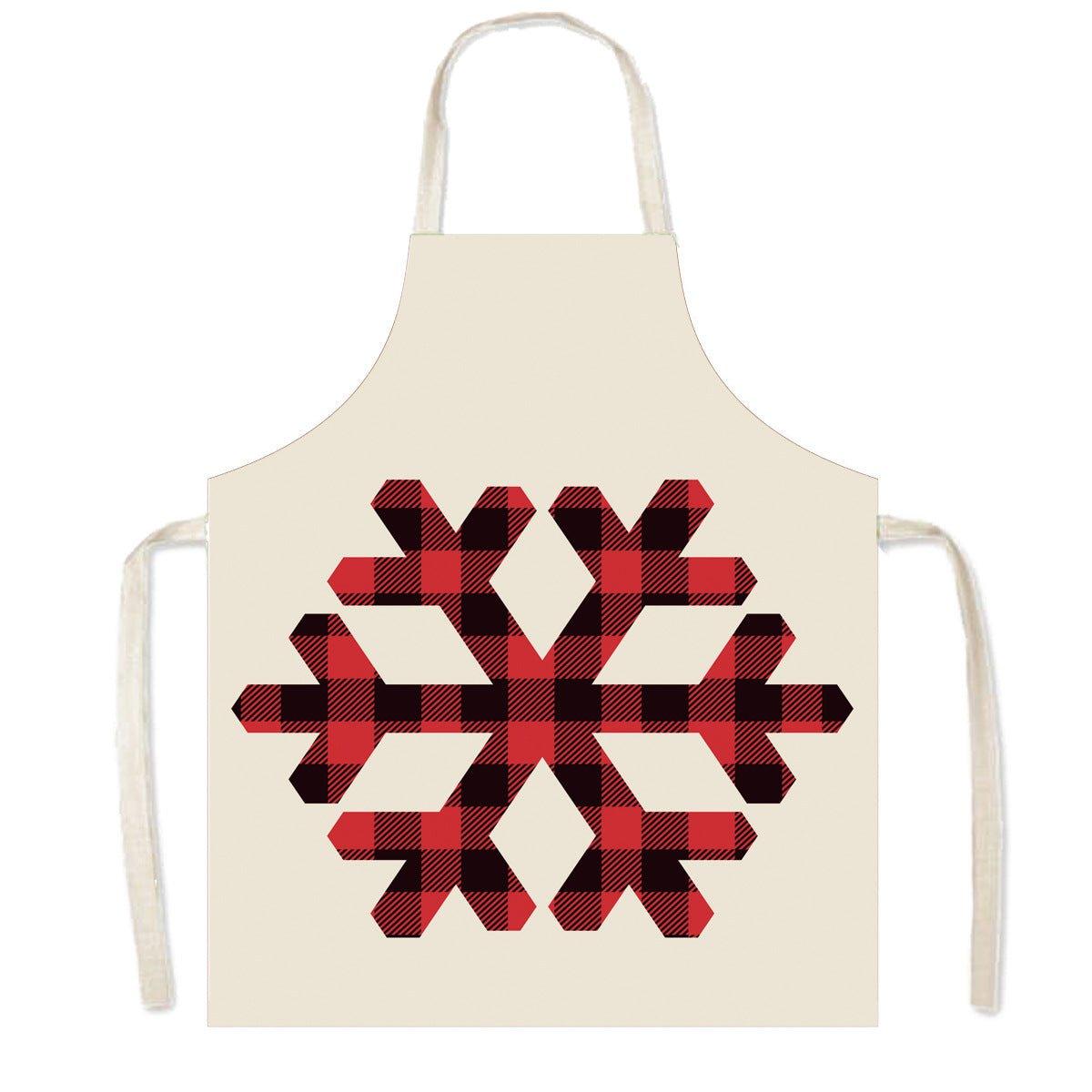 New Christmas apron sleeveless apron smock festive atmosphere decorative apron home cleaning apron wholesale - Coscosmos