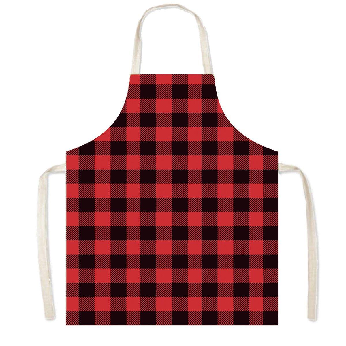 New Christmas apron sleeveless apron smock festive atmosphere decorative apron home cleaning apron wholesale - Coscosmos