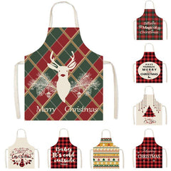 New Christmas apron sleeveless apron smock festive atmosphere decorative apron home cleaning apron wholesale - Coscosmos