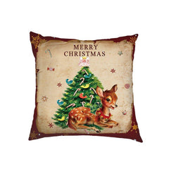 New Christmas Classic Christmas Tree Elk Holiday Decoration Cushion Bay Window Sofa Decoration Pillow Factory Direct Sales - Coscosmos