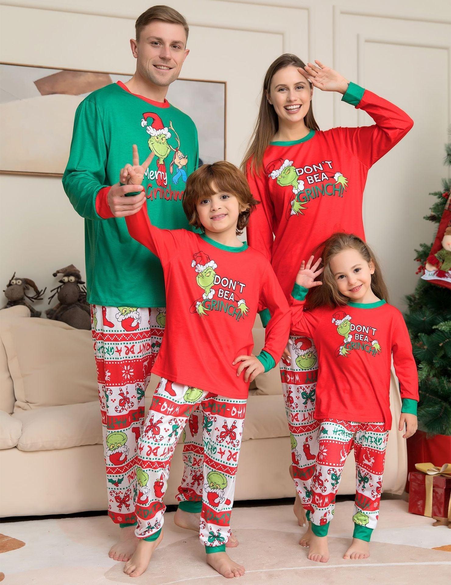 New Christmas Little Monster Family Pajamas | Matching Family Loungewear Set for Holiday Fun | Amazon Set - Coscosmos