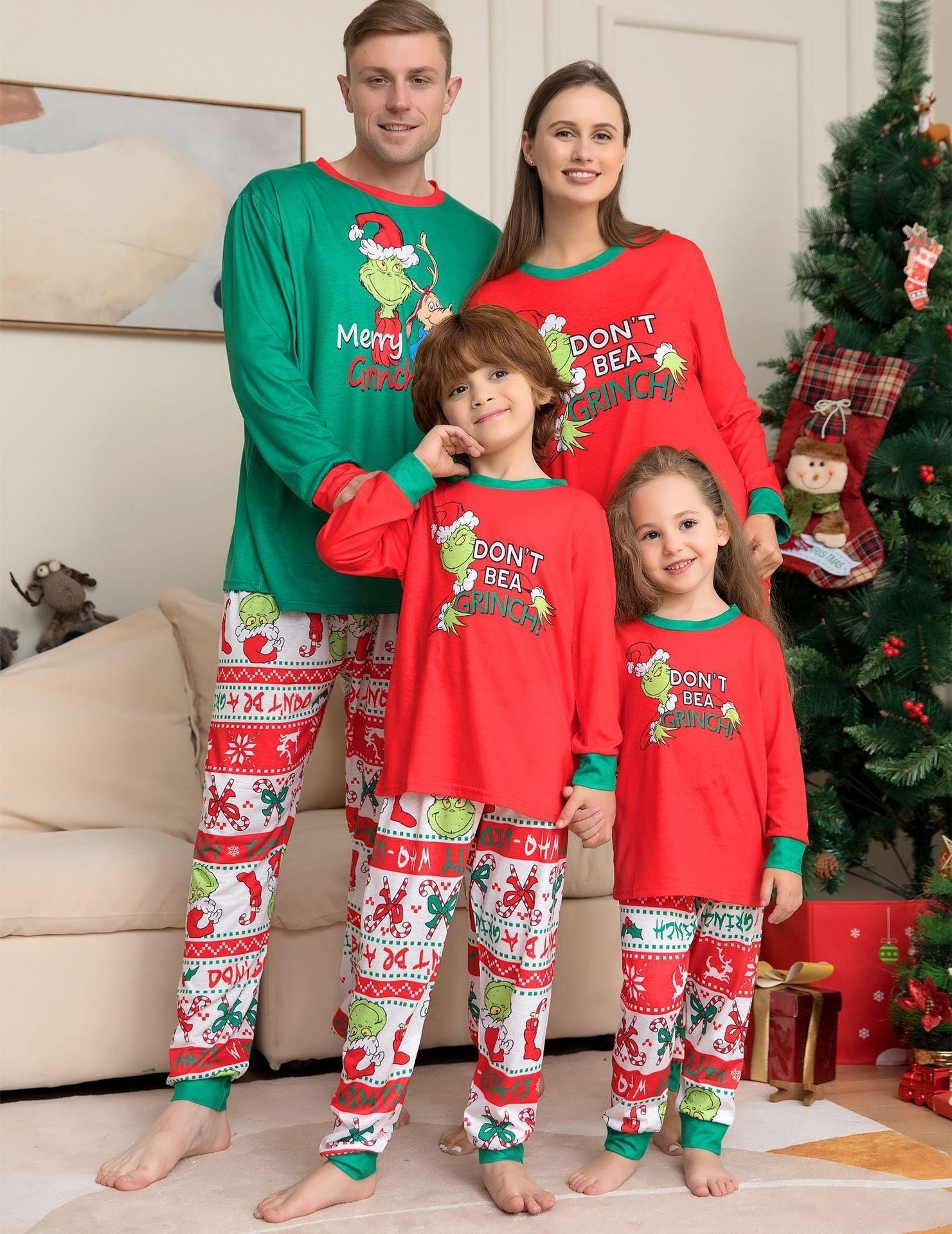 New Christmas Little Monster Family Pajamas | Matching Family Loungewear Set for Holiday Fun | Amazon Set - Coscosmos