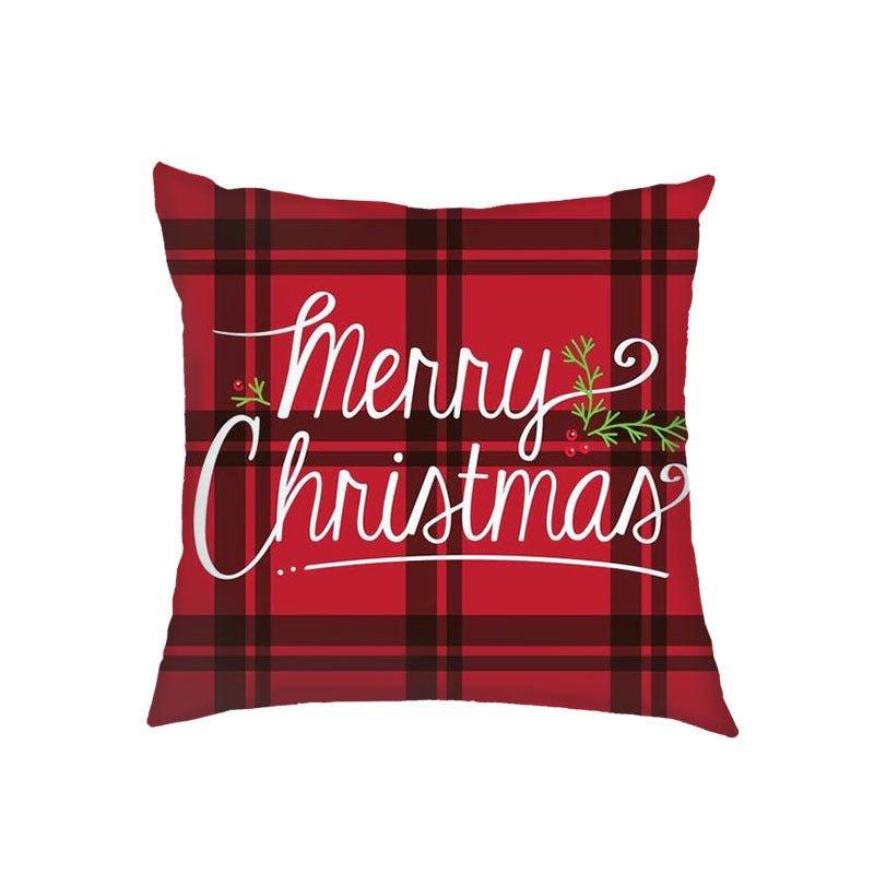 New Christmas pillow cover Amazon Nordic cross - border wholesale Christmas holiday sofa cushion pillow - Coscosmos